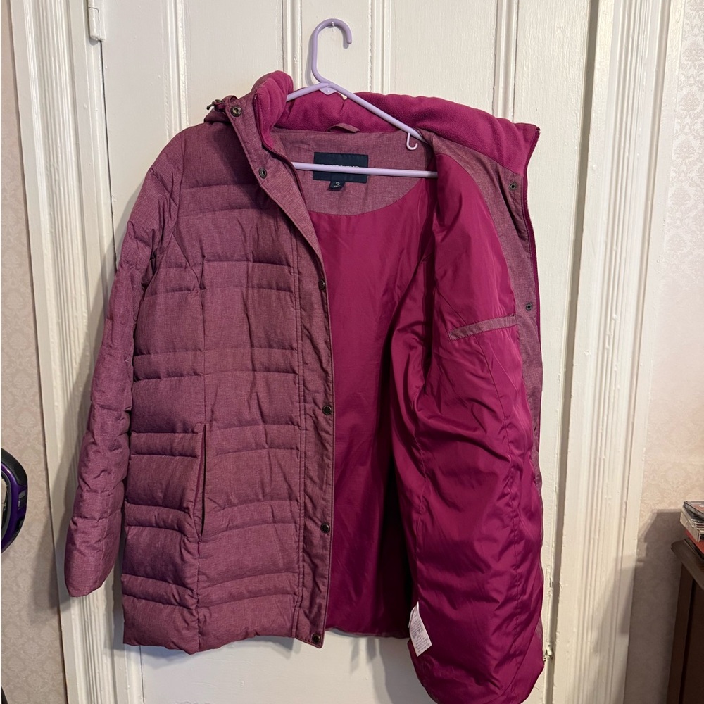 Lands' End Women's sz18 Plum Puffer Jacket - Picture 5 of 9